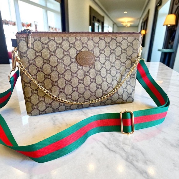 Gucci Handbags - Gucci Monogram Large Clutch